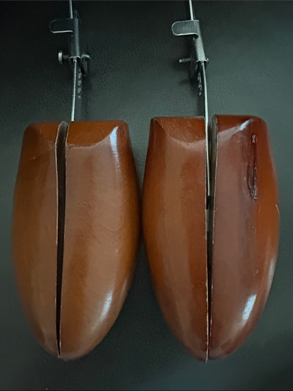 Florsheim Brown Men's Adjustable Wooden Shoe Trees - Picture 6 of 8